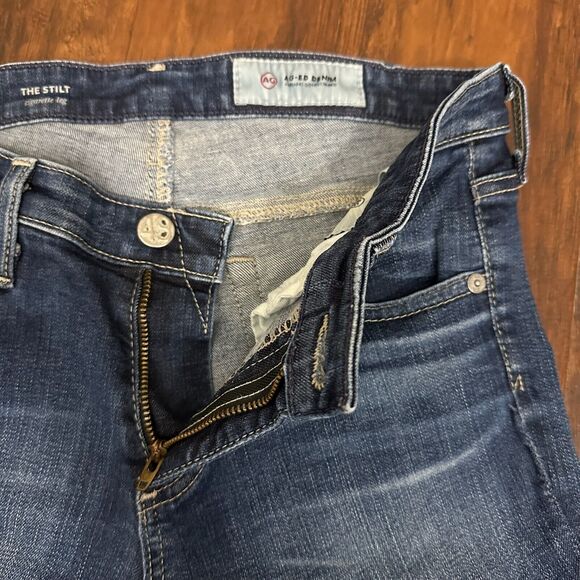 AG ADRIANO GOLDSCHMIED The Stilt Cigarette Leg Jeans in Medium Wash - Picture 4 of 13